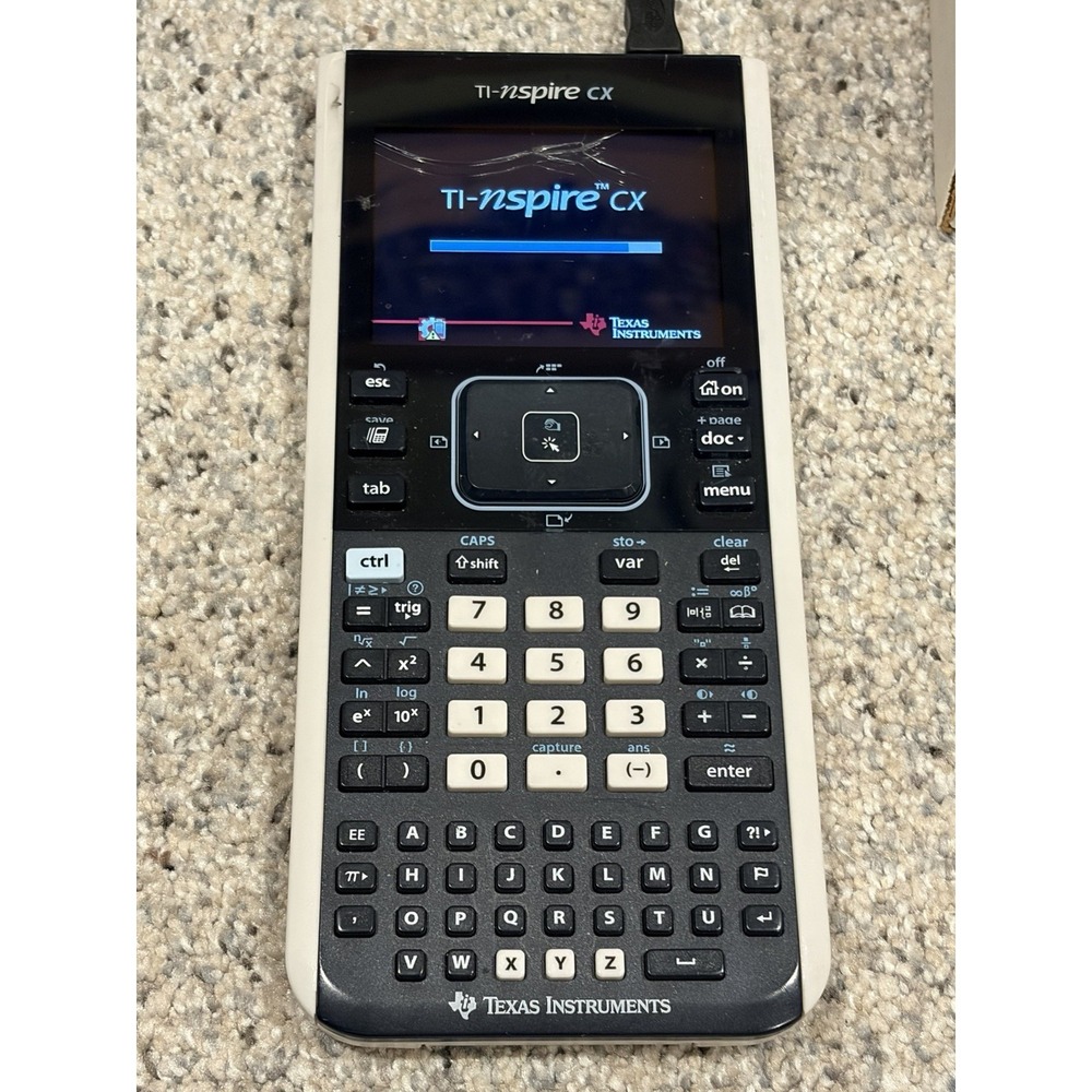 Texas Instruments TI-Nspire CX Graphing Calculator w/Cord ,no Cover, See Pics*